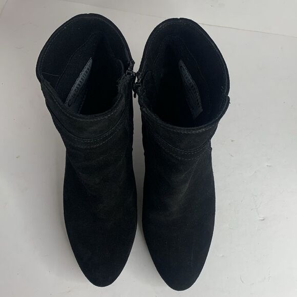 C La Canadienne black suede heeled ankle boots - Picture 9 of 11